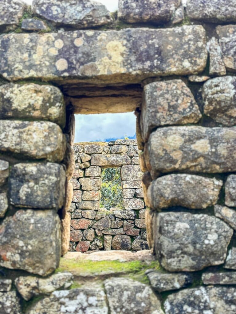 window in Machu Picchu