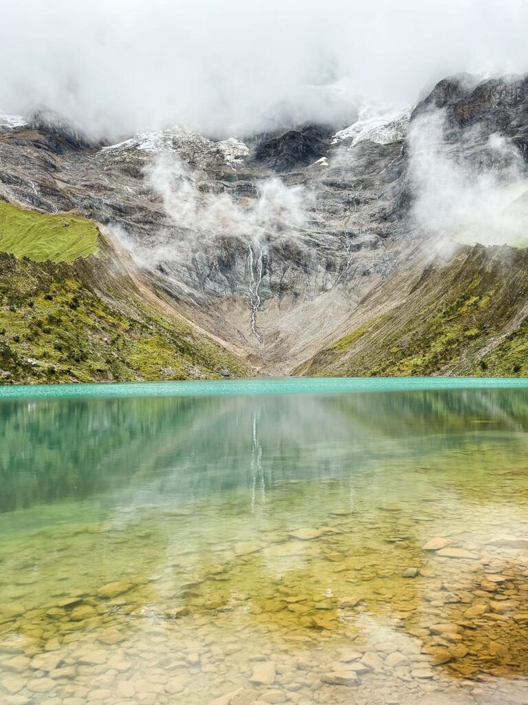 Humantay Lake at the base