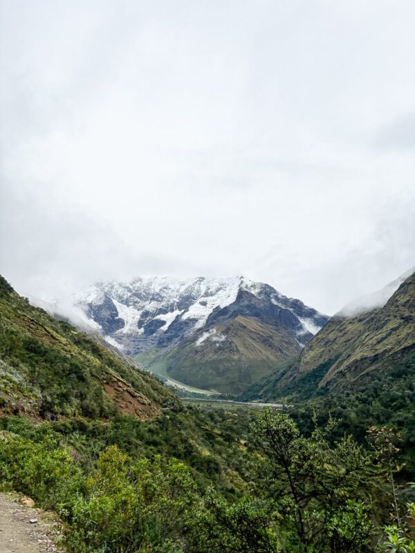 mountain range by Humantay Lake