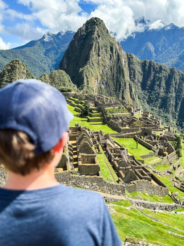 overlooking Machu Picchu