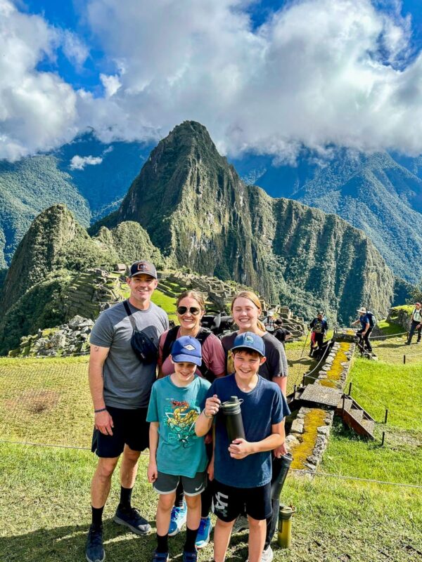 Unpause Adventure family at Machu Picchu
