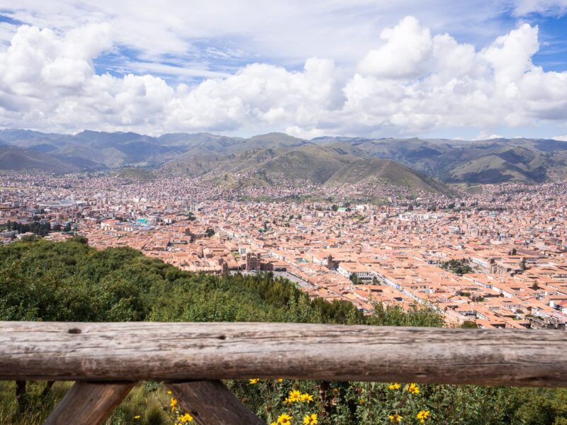 overlooking Cusco Peru